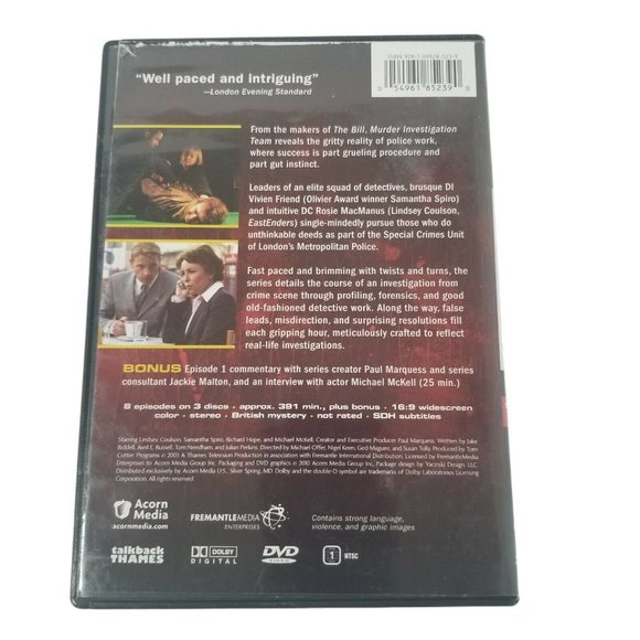 Murder Investigation Team Series 1 DVD 2011 3 Disc Set Acorn Media A&E Detective - Picture 2 of 5